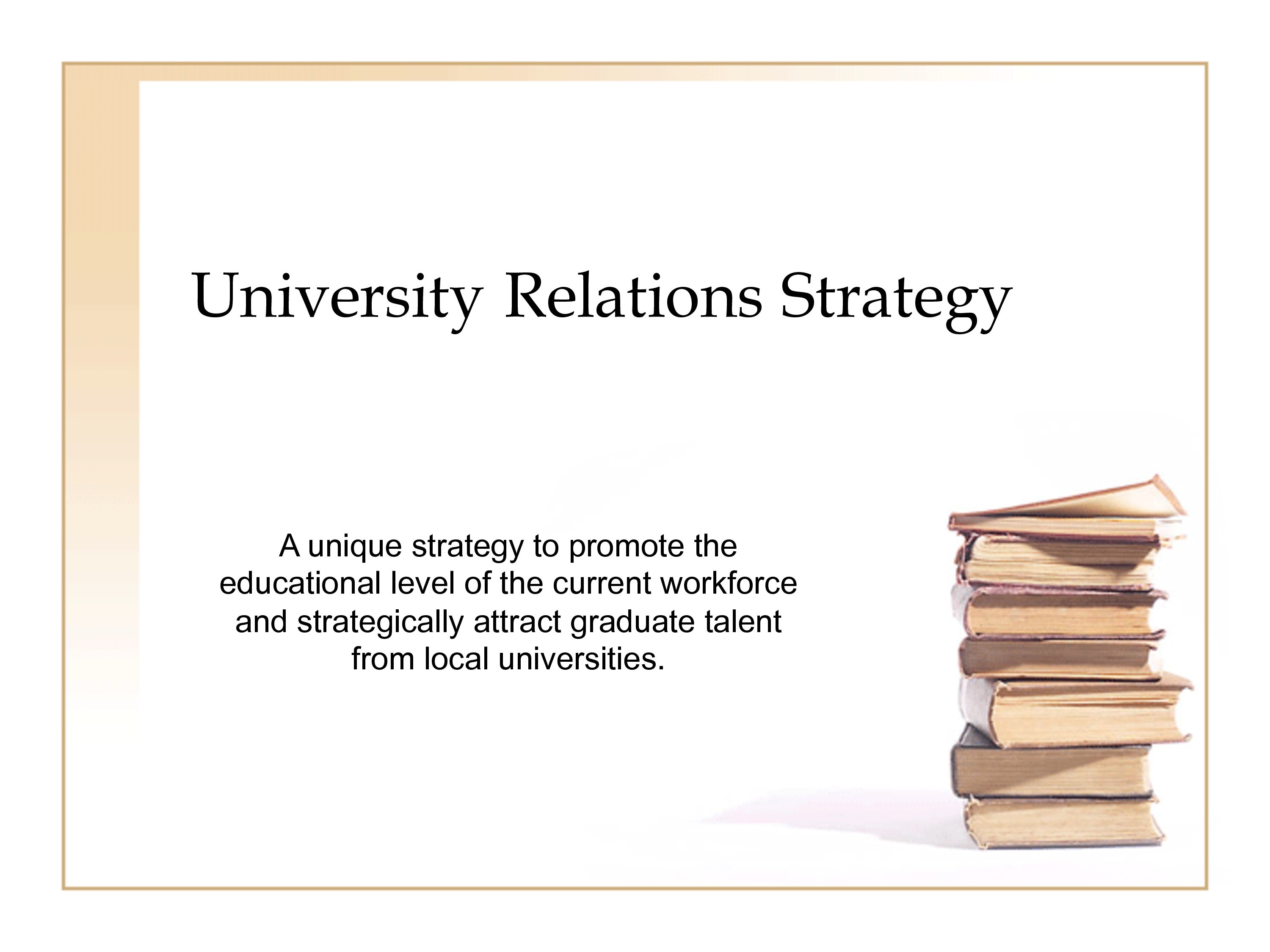 University Relations Strategy 