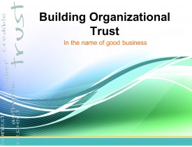 Building Organizational Trust