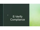 E-Verify Compliance